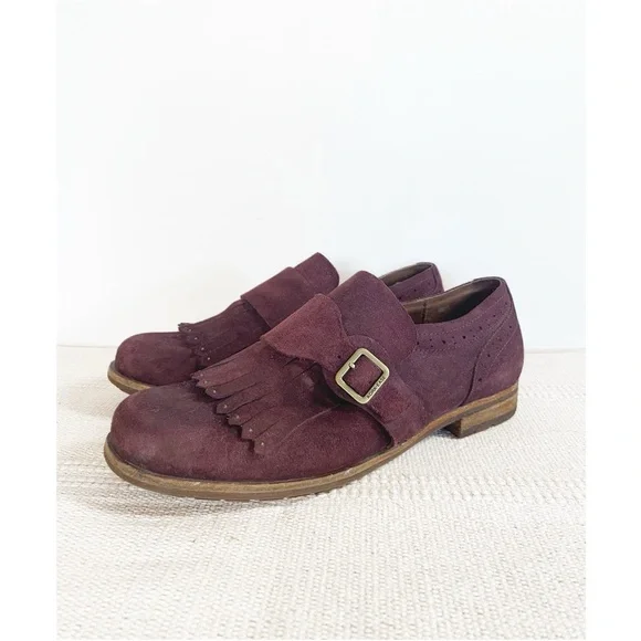 KORK EASE Bailey Leather Loafers in Cranberry Womens size 10